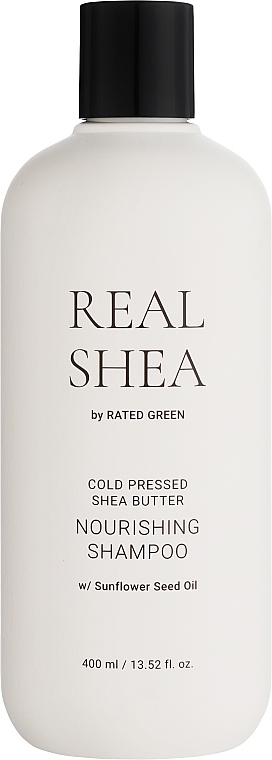 Nährendes Shampoo mit Sheabutter und Sonnenblumenöl - Rated Green Real Shea Cold Pressed Shea Butter Nourishing Shampoo — Bild N1