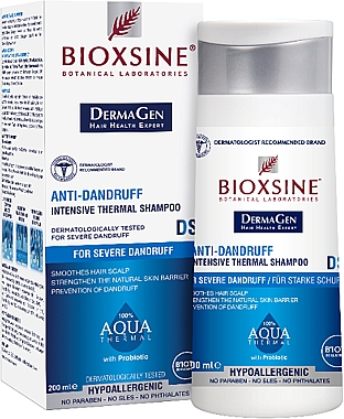 Intensives Anti-Schuppen Shampoo mit Thermalwasser - Biota Bioxsine Anti-Dandruff Intensive Thermal Shampoo DermaGen Aqua Thermal — Bild N1