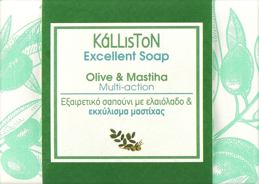 Traditionelle Seife mit Mastixextrakt - Kalliston Traditional Pure Olive Oil Soap Multi-Action — Bild N1
