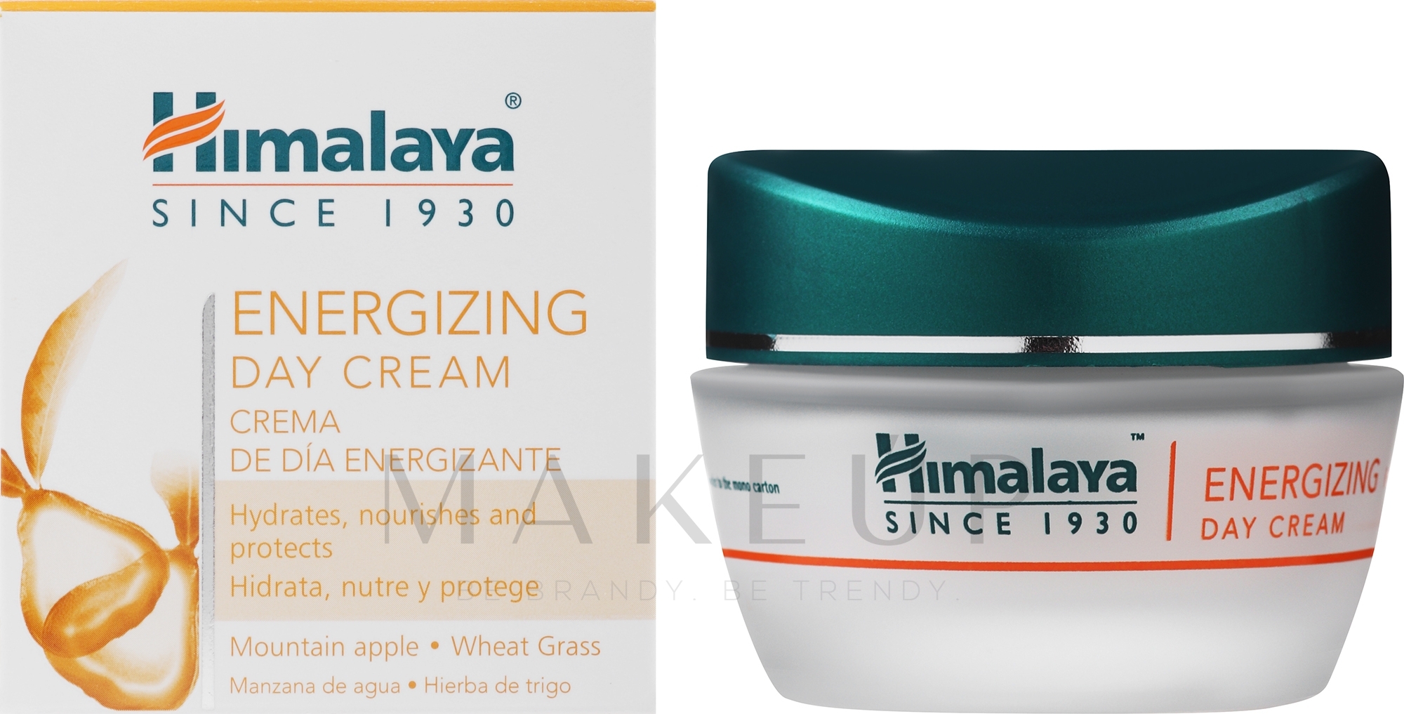 Pflegende, feuchtigkeitsspendende, energiespendende und schützende Tagescreme für das Gesicht - Himalaya Herbals Energizing Day Cream — Foto 50 ml