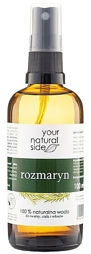 Aromaspray für Gesicht, Körper und Haare mit Rosmarin - Your Natural Side Flower Water Rosemary Spray — Bild N1