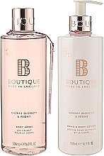 Körperpflegeset - Grace Cole Boutique Cherry Blossom & Peony Body Care Duo (Körperlotion 500ml + Duschgel 500ml) — Bild N2