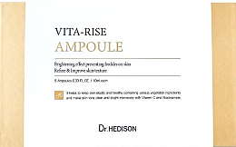 Aufhellende Ampullen mit Vitamin C für das Gesicht - Dr.Hedison Vita Rise Ampoule — Bild N1