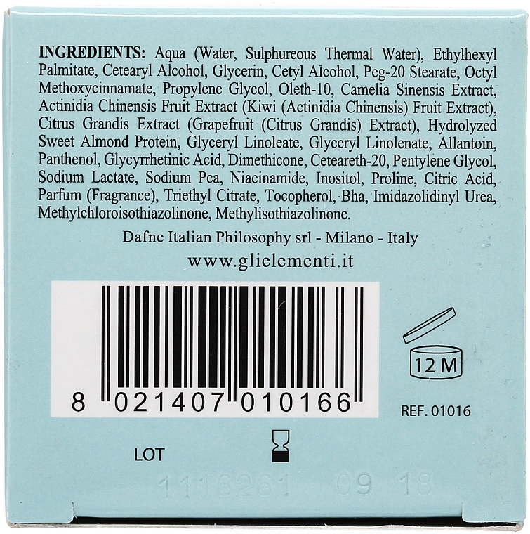 Gesichtscreme zur Wiederherstellung des Gleichgewichts - Gli Elementi Acid Re-equilibrating Cream pH5  — Bild N3