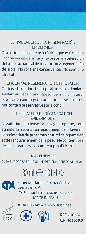 Stimulator der Hautregeneration  - Asacpharma CPI MbM Epidermal Regeneration Stimulator  — Bild N3