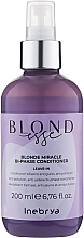 Anti-Gelbstich 2-Phasen-Conditioner für blondes und aufgehelltes Haar mit Kokoswasser und Aloe Vera - Inebrya Blondesse Blonde Miracle Bi-Phase Conditioner — Bild N1