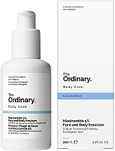 Leichte Emulsion für Gesicht und Körper mit Niacinamid 5 - The Ordinary Niacinamide 5% Face & Body Emulsion — Bild N1