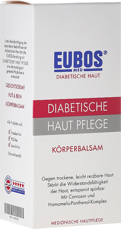 Körperbalsam für strapazierte Diabetikerhaut - Eubos Med Diabetic Skin Care Body Balm Anti Xerosis — Bild N1