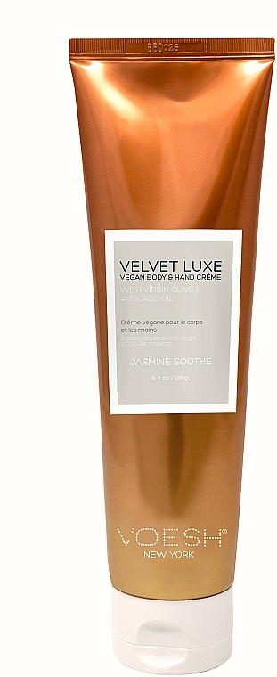 Glättende Körper- und Handcreme mit Jasminduft - Voesh Velvet Luxe Jasmine Soothe Vegan Body&Hand Creme — Bild N2