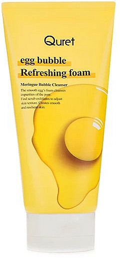 Erfrischendes Gesichtswaschschaum mit Albumin- und Eiweiß-Extrakt - Quret Egg Bubble Refreshing Foam — Bild N1