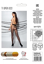 Erotische Strumpfhose mit Ausschnitt Tiopen 022 20 Den black - Passion — Bild N2