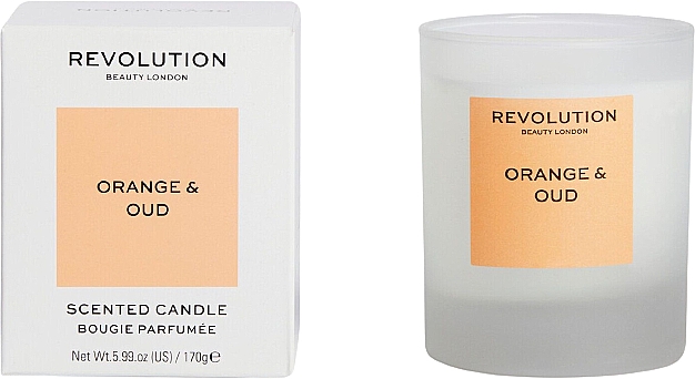 Duftkerze Orange und Oud - Makeup Revolution Orange & Oud Scented Candle — Bild N1