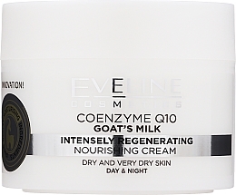 Regenerierende Gesichtscreme mit Coenzym Q10 und Ziegenmilch für trockene Haut - Eveline Cosmetics Goat's Milk Intensely Regenerating Cream — Bild N1