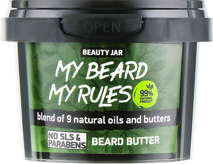 Bartbutter mit 9 natürlichen Ölen - Beauty Jar My Beard My Rules Beard Butter — Bild N1