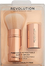 Kabuki Pinsel - Makeup Revolution Rose Gold Retractable Kabuki Brush — Bild N1