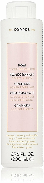 Ausgleichendes Gesichtstonikum für fettige und Mischhaut mit Granatapfel - Korres Pomegranate Tonic Lotion — Bild N1