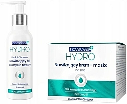 Gesichtspflegeset - Novaclear Hydro (Creme-Maske für die Nacht 50ml + Gesichtswaschgel 150ml) — Bild N2