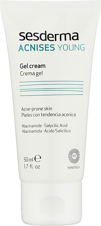 Gesichtscreme-Gel für Problemhaut - SesDerma Laboratories Acnises Young Gel Cream — Bild N1