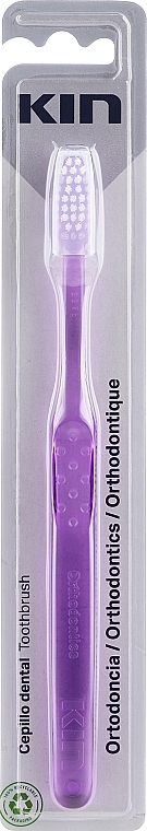 Kieferorthopädische Zahnbürste violett - Kin Orthodontics Toothbrush — Bild N1