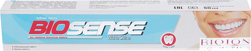 Zahnpasta White Shine - Bioton Cosmetics Biosense White Shine — Bild N2