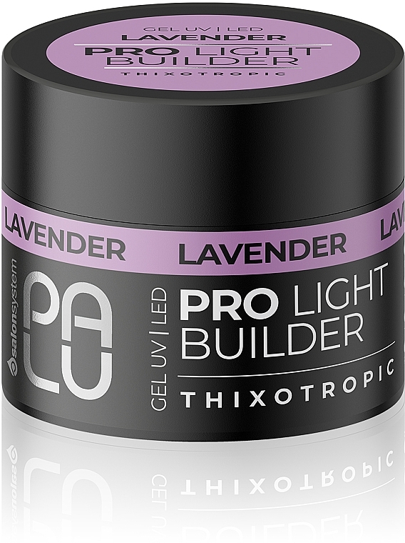 Aufbauendes Nagelgel - Palu Pro Light Builder Gel Lavender  — Bild N1