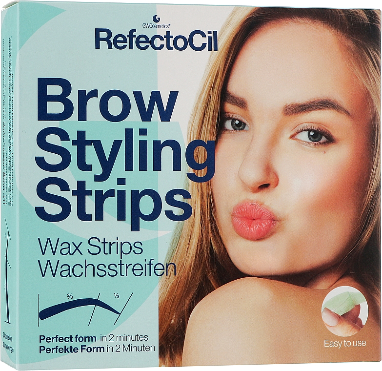 Augenbrauen Kaltwachssteifen - RefectoCil Brow Styling Wax Strips — Bild N1