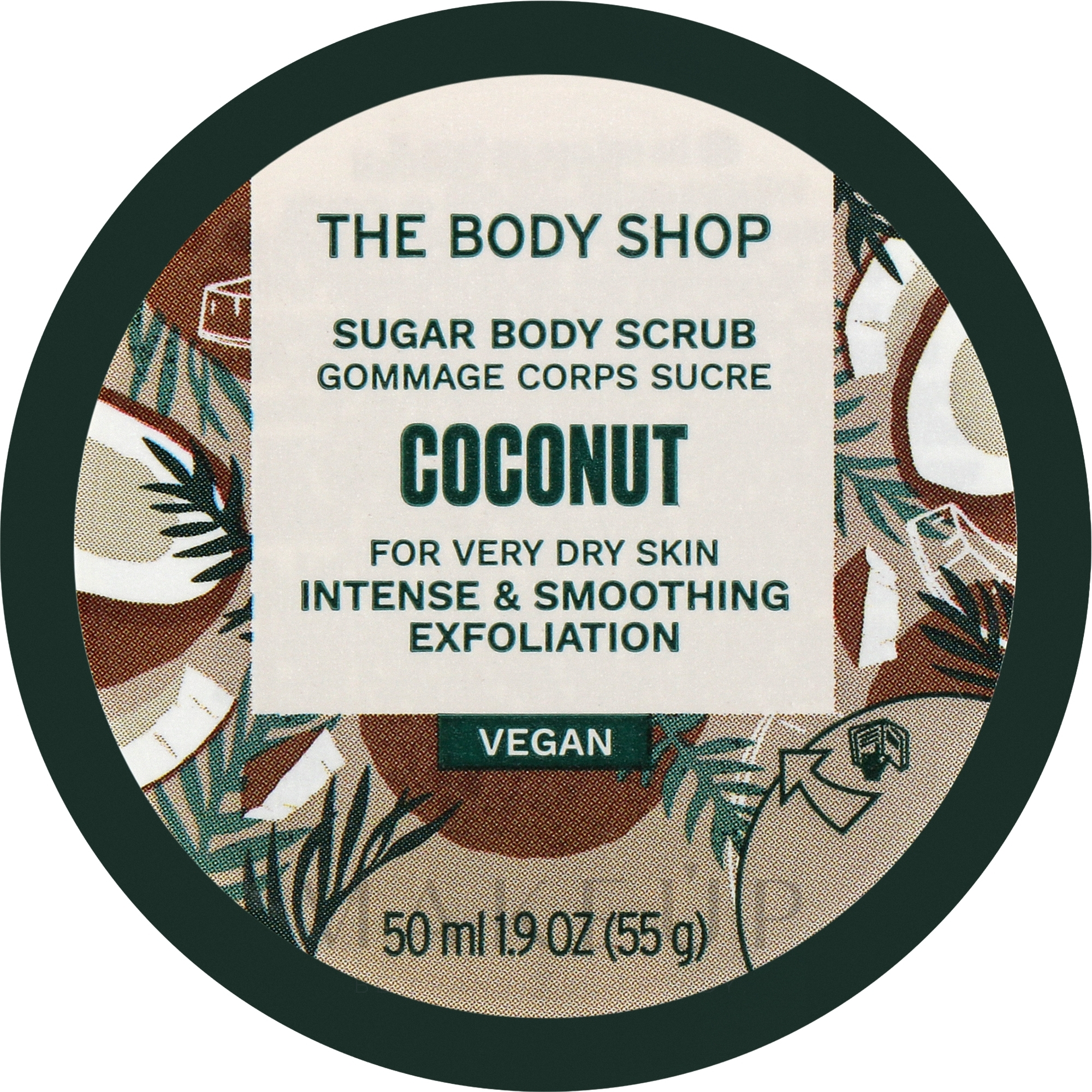 Körperpeeling mit Kokosnussöl für sehr trockene Haut - The Body Shop Coconut Exfoliating Cream Body Scrub — Bild 50 ml