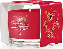 Duftende Minikerze im Glas - Yankee Candle Sparkling Cinnamon Filled Votive — Bild N2