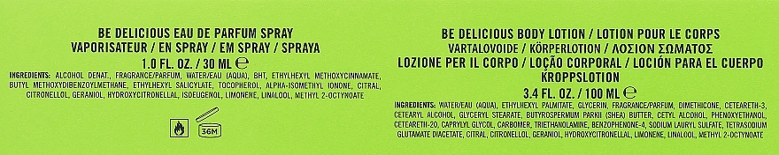 DKNY Be Delicious - Duftset (Eau de Parfum 30ml + Körperlotion 100ml) — Bild N3