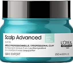 Düfte, Parfümerie und Kosmetik Tiefenreinigende Tonerde für das Haar - L'Oreal Professionnel Scalp Advanced Anti-Oiliness 2 In 1 Deep Purifier Clay
