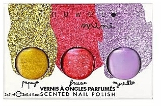 Set - Inuwet Mini Scented Nail Polish Trio Set (Nagellack/5 ml * 3) — Bild N1