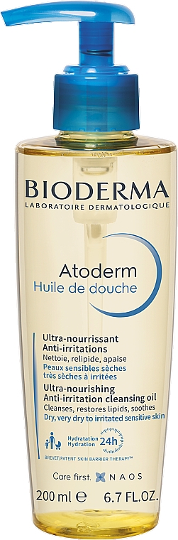 Feuchtigkeitsspendendes Duschöl für trockene, irritierte und sensible Haut - Bioderma Atoderm Shower Oil