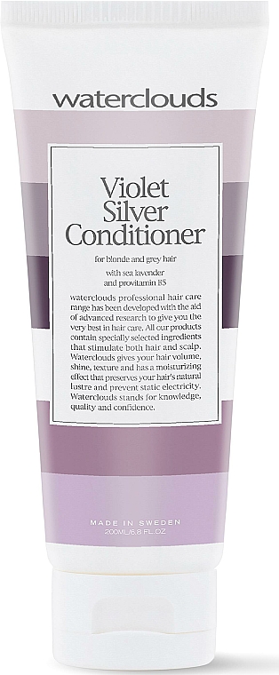 Haarspülung mit Provitamin B5 für weisse und graue Haare - Waterclouds Violet Silver Conditioner — Bild N1