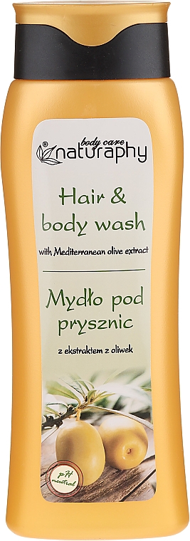 Duschgel für Haar und Körper mit Olivenextrakt - Naturaphy — Bild N1