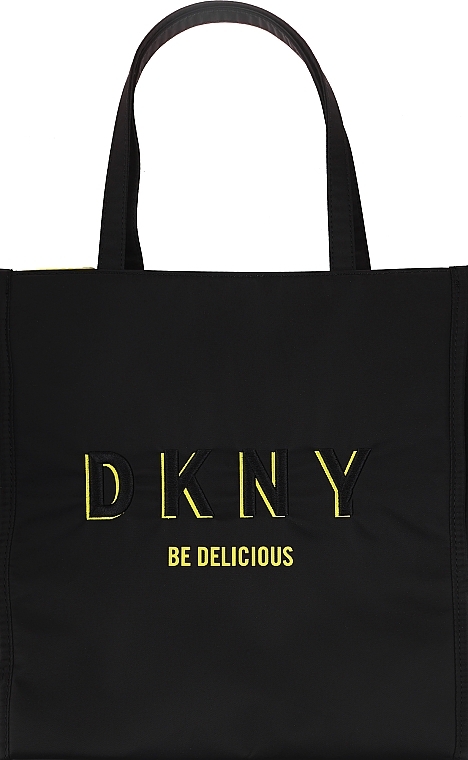 GESCHENK! Schwarzer Shopper aus Textil - DKNY Be Delicious Fall Tote Bag  — Bild N1