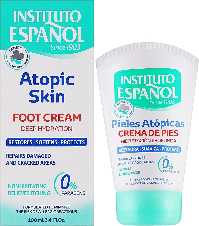 Fußcreme für atopische Haut - Instituto Espanol Atopic Skin Foot Cream — Bild N2