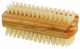 Hand- und Nagelbürste aus Olivenholz - Hydrea London Olive Wood Nail Brush Large With Pure Bristle — Bild N1