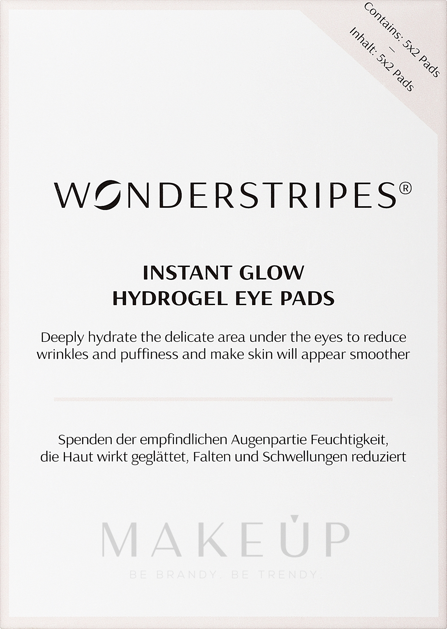 Hydrogel-Augenpflaster - Wonderstripes Instant Glow Hydrogel Eye Pads — Bild 5 x 2 St.