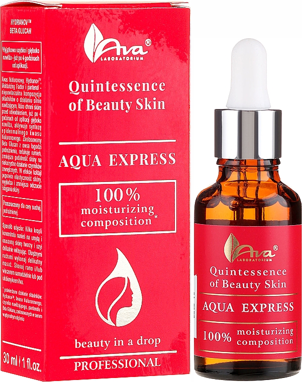 Feuchtigkeitsspendendes Gesichtsserum - Ava Laboratorium Quintessence Of Beauty Aqua Express Serum
