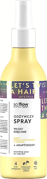 Spray für lockiges Haar - So!Flow by VisPlantis Nourishing Spray for Curly Hair — Bild N1