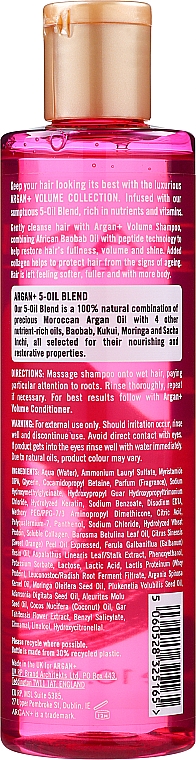 Shampoo für dünnes und lebloses Haar - Argan+ Volume Shampoo African Baobab Oil — Bild N2