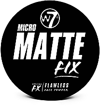 Düfte, Parfümerie und Kosmetik Gesichtspuder - W7 Micro Matte Fix Compact Powder