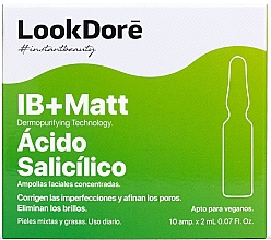 Düfte, Parfümerie und Kosmetik Konzentriertes Serum für Problemhaut - LookDore IB+Matt Salicylic Acid Concentrated Facial Ampoules