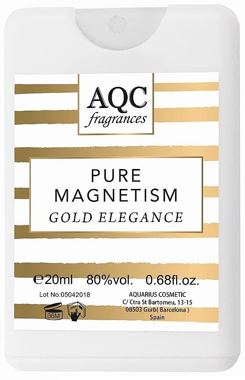 AQC Fragrances Pure Magnetism Gold Elegance - Eau de Toilette — Bild N2