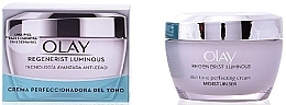 Düfte, Parfümerie und Kosmetik Feuchtigkeitsspendende Gesichtscreme für einen gleichmäßigen Teint - Olay Regenerist Luminous Tone Perfecting Cream