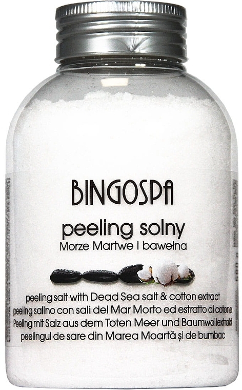Peelingsalz aus dem Toten Meer mit Baumwollextrakt - BingoSpa Salt Peeling With Salt