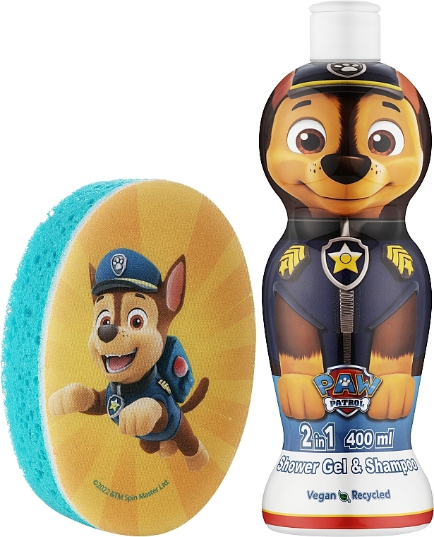 Set - EP Line Paw Patrol Chase (sh/gel/400ml + sh/sponge/1pcs) — Bild N2