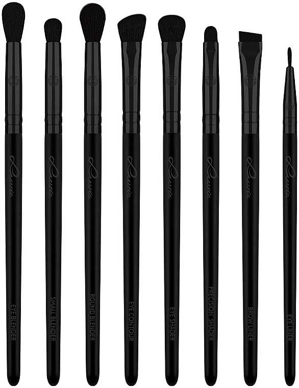 Make-up Pinselset 12-tlg. - Luvia Cosmetics Prime Vegan Pro Black Edition Brush Set — Bild N3