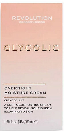 Feuchtigkeitsspendende Nachtcreme für das Gesicht mit Glykolsäure - Revolution Skincare Glycolic Overnight Moisture Cream — Bild N2