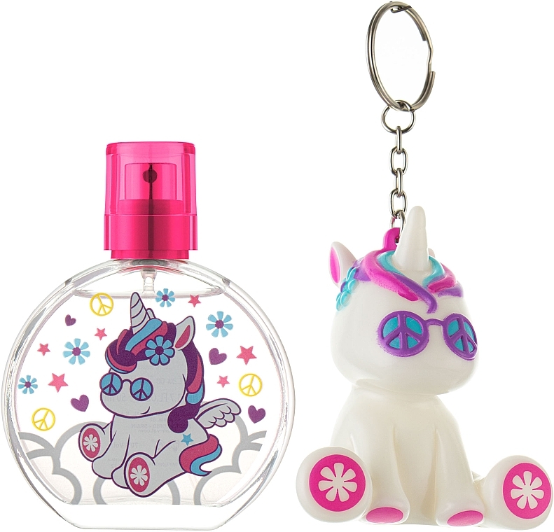 EP Line Eau My Unicorn - Duftset für Kinder (Eau de Toilette 50ml + Lipgloss-Schlüsselanhänger 2g) — Bild N2